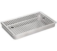 HGJHJJHK Bandeja de Goteo de Cerveza de Acero Inoxidable, bandejas de Goteo sin desagüe para cocinas caseras, restaurantes, Pub de Bar - Bandeja de Goteo de Cerveza Rectangular contaminación, 40 cm