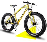 HGJHJJHK Bicicletas de montaña de neumáticos gordos para Hombres y Mujeres, Bicicleta de Nieve de Playa de suspensión Completa para Adultos MTB, 20/24/26 Pulgadas, 21-30 velocidades, Frenos de Disco,