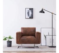 HGJHJJHK Brazo de Gamuza de imitación de Cubo marrón, Muebles, Sala de Estar, Brazos, relajación, Brazo de Dormitorio