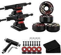 HGJHJJHK Camión de Skateboard: camión estándar de Skate Camiones 2pcs camión de Skateboard con Accesorio de rodamiento de Almohadilla para Almohadillas para la Rueda de Skate, Negro -negro2