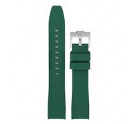 HGJHJJHK Correa de goma de extremo curvo 18/19/20/21/22 mm Banda de reloj de silicona universal deportivo suave impermeable cinturón de pulsera para hombres mujeres