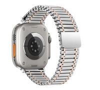 HGJHJJHK Correa de metal para la serie Ultra Band 49 mm 10/9/8/7 41 mm de pulsera de acero de 45 mm iWatch 6 SE 5 4 3 38 mm 42 mm 42 mm 44 mm S10 46 mm 42 mm Ratigantes de 42 mm