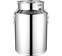 HGJHJJHK Gros grose 201 Barriles de Vino de Acero Inoxidable C Barriles de Vino de Cubo Pot de Bote Jug Jug AirTight Storage Cister Trsport C, Bucket de Leche en Servicio Pesado con Tapa sellada, 64L