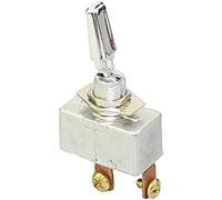 HGJHJJHK Interruptores de alternancia 2 PCS Interruptor de automóvil Interruptores de alternancia automotrices SPST SPST Encendido/Apagado 50A 12 VDC Metal Chrome Chrome Controlador de Motor de 12 mm