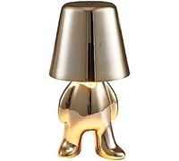HGJHJJHK Lámparas de Noche de Control táctil Lámpara de Mesa con batería Recargable Lámpara inalámbrica Lámpara de Metal LED Lech GOLE Man Lámpara de Escritorio portátil Luz de Escritorio, D