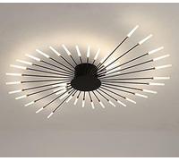 HGJHJJHK LED CHDELIER para REVISIÓN del CASA CASA CASA CASA Moderna Leche LECHELIER Lámpara de iluminación de la lámpara Decoración, Negro, 42light