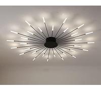 HGJHJJHK LED CHDELIER para REVISIÓN del CASA CASA CASA CASA Moderna Leche LECHELIER Lámpara de iluminación de la lámpara Decoración, Negro, 30light