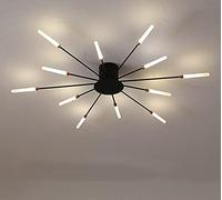 HGJHJJHK LED CHDELIER para REVISIÓN del CASA del CASA CASA CASA Moderna Leche LECHELIER Lámpara de iluminación de la lámpara Decoración, Negro, 12light