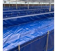 HGJHJJHK Liner de Estanque para koi y Piscinas de Pescado Fuentes y Arroyos, Revestimiento de Cama de Estanque de Pescado Flexible de Servicio Pesado Película Impermeable, Azul, Azul, 5x1x1m