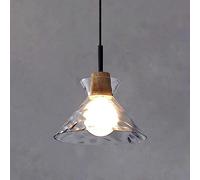 HGJHJJHK Luz de Colgante de Vidrio Simple Moderno lámpara de Vidrio golpeado a Mano Techo de Techo Colgante de la Granja de la Granja pequeña para Sala de Estar, Dormitorio, Cocina, Embudo