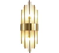 HGJHJJHK Luz de Pared de Cristal Moderna, Tubo de Vidrio con Pantalla de lámpara, luz de Pared E14 Art Deco Luz de Pared para Sala de Estar y Oficina