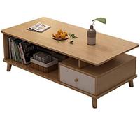 HGJHJJHK Mesa de café, con Mesa de Almacenamiento de la Mesa Auxiliar de la Madera de la Sala de Estar de la Cocina de la Cocina de la Tienda de Ropa Tablas de Belleza, 120 * 60 * 45 cm
