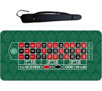 HGJHJJHK Mesa de Ruleta Fieltro Conveniente Ahorro de Espacio 180x90cm en la Alfombra de Mesa de Juego de Casino Espesor de 2 mm de Juego de Juego de Lujo para la Noche del Casino, Soltero