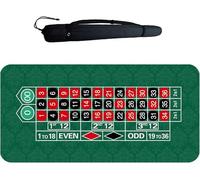 HGJHJJHK Mesa de Ruleta Fieltro Conveniente Ahorro de Espacio 180x90cm en la Alfombra de Mesa de Juego de Casino Espesor de 2 mm de Juego de Juego de Lujo para la Noche del Casino, Doble