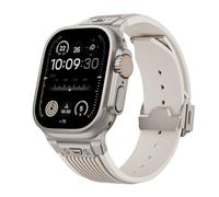 HGJHJJHK Para la banda Ultra 2 49 mm 46 mm 45 mm 44 mm Serie de correa de goma 10 9 8 7 6 5 4 3 2 1 SE con conector de metal