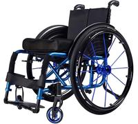 HGJHJJHK Rueda de Aluminio de Aluminio Plegable súper Ligero de Rueda Manual autopropulsada con Reposo en la Pierna de la Pierna del reposabrazos COMIDENTE Carga ERGONONONONO