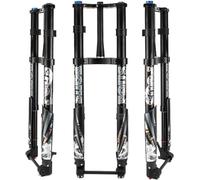 HGJHJJHK Tubo de Horquilla de Bicicleta de Grasa de 26 Pulgadas 150 mm* 15 mm Axle Mountain Bike Suspensión de Aire de Aire Bifurador Discco descendente Freno MTB Bike Snow Bicicleta