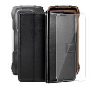 HGJTFANY Cartera Funda para Oscal Pilot 3 (6.78") + Cristal Templado Película, Flip Folio Cuero Carcasa Funciones de Soporte, con Forro Suave de TPU Cover para Oscal Pilot 3 - Black