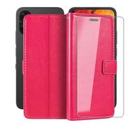 HGJTFANY Flip Funda para TCL K70 NXTpaper Cristal Templado | RosRed | con Función de Cartera, Soporte Multiángulo y Cierre Magnético Funda de Cuero para TCL K70 NXTpaper | 6.75 IN