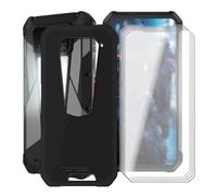 HGJTFANY Funda para 8849 Tank 4 Pro (6.73") + 4 x Cristal Templado Película, Negro Silicona Antichoque Cover Ultrafina Suave TPU Anti-caída Carcasa para 8849 Tank 4 Pro - Negro