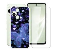 HGJTFANY Funda para Alcatel V3 Pro 5G (6.67") con [1 X Cristal Templado Película], Ultrafina Suave Silicone Case Transparente Antichoque TPU Carcasa para Alcatel V3 Pro 5G - XT149