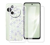 HGJTFANY Funda para Alcatel V3 Pro 5G (6.67") con [1 X Cristal Templado Película], Ultrafina Suave Silicone Case Transparente Antichoque TPU Carcasa para Alcatel V3 Pro 5G - XT35