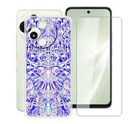 HGJTFANY Funda para Alcatel V3 Pro 5G (6.67") con [1 X Cristal Templado Película], Ultrafina Suave Silicone Case Transparente Antichoque TPU Carcasa para Alcatel V3 Pro 5G - XT118