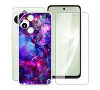 HGJTFANY Funda para Alcatel V3 Pro 5G (6.67") con [1 X Cristal Templado Película], Ultrafina Suave Silicone Case Transparente Antichoque TPU Carcasa para Alcatel V3 Pro 5G - XT121