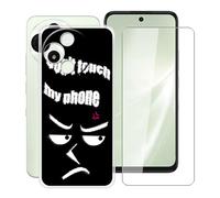 HGJTFANY Funda para Alcatel V3 Pro 5G (6.67") con [1 X Cristal Templado Película], Ultrafina Suave Silicone Case Transparente Antichoque TPU Carcasa para Alcatel V3 Pro 5G - XT120B