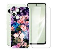 HGJTFANY Funda para Alcatel V3 Pro 5G (6.67") con [1 X Cristal Templado Película], Ultrafina Suave Silicone Case Transparente Antichoque TPU Carcasa para Alcatel V3 Pro 5G - XT30