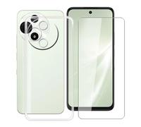 HGJTFANY Funda para Alcatel V3 Pro 5G (6.67") con [1 X Cristal Templado Película], Ultrafina Suave Silicone Case Transparente Antichoque TPU Carcasa para Alcatel V3 Pro 5G - Clear