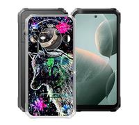 HGJTFANY Funda para Blackview BL9000 Pro (6.78"), Ultrafino Clear Suave Silicone Antichoque Funda, Anti Rasguño TPU Bumper Carcasa para Blackview BL9000 Pro - Bestia Graffiti