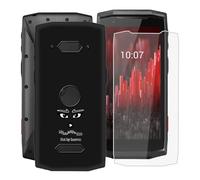 HGJTFANY Funda para Crosscall Core M5 (4.95") + Cristal Templado Película, Negro Silicona Antivibración Cover Ultrafina Suave TPU Anti-caída Carcasa para Crosscall Core M5 -DUO1