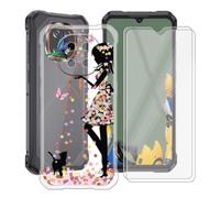 HGJTFANY Funda para CUBOT Kingkong ES5 + 2 x Cristal Templado - WM49