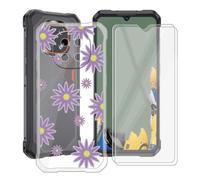 HGJTFANY Funda para CUBOT Kingkong ES5 + 2 x Cristal Templado - XT41 | con Protector de pantalla, Ultrafina TPU Antichoque Case, Transparente Suave Carcasa para CUBOT KingKong ES5 6.88 IN