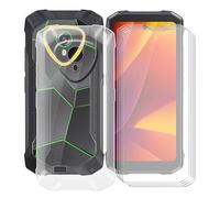 HGJTFANY Funda para Cubot Kingkong Mini 4 (4.70") + 4 x Cristal Templado Protector Pantalla, Ultrafina Transparente Antichoque Caso Suave TPU Silicona Carcasa para Cubot Kingkong Mini 4