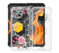 HGJTFANY Funda para Cubot Kingkong Power 5 (6.88"), Ultrafina Transparente Suave Silicone Antichoque Funda, Anti Rasguño TPU Bumper Carcasa para Cubot Kingkong Power 5 - Clear + YQ12