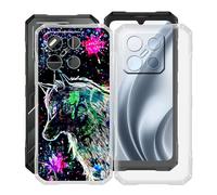 HGJTFANY Funda para Doogee Blade GT Pro (6.72"), Ultrafina Transparente Suave Silicone Antichoque Funda, Anti Rasguño TPU Bumper Carcasa para Doogee Blade GT Pro - Clear + XT113