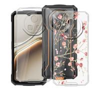 HGJTFANY Funda para Doogee Fire 7 (6.60"), Ultrafina Transparente Suave Silicone Antichoque Funda, Anti Rasguño TPU Bumper Carcasa para Doogee Fire 7 - Clear + WM84