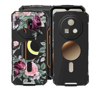 HGJTFANY Funda para Doogee Fire 7 Pro (6.56"), 2 Piezas Ultrafina TPU Bumper Phone Case, Negro Suave Silicone Antiarañazos Carcasa para Doogee Fire 7 Pro Funda - Rosa roja