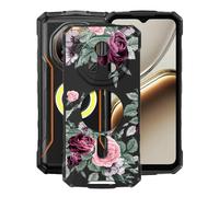 HGJTFANY Funda para Doogee Fire 7 Pro (6.56"), Ultrafina TPU Bumper Phone Case Negro Suave Silicone Antiarañazos Carcasa para Doogee Fire 7 Pro Funda - Rosa roja