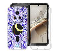 HGJTFANY Funda para Doogee Fire 7 Pro (6.56"), Ultrafina Transparente Suave Silicone Antichoque Funda, Anti Rasguño TPU Bumper Carcasa para Doogee Fire 7 Pro - Clear + XT118