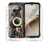 HGJTFANY Funda para Doogee Fire 7 Pro (6.56"), Ultrafina Transparente Suave Silicone Antichoque Funda, Anti Rasguño TPU Bumper Carcasa para Doogee Fire 7 Pro - Clear + WM84