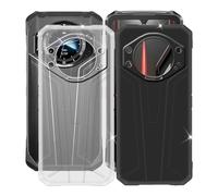 HGJTFANY Funda para Doogee S119 (6.72 Pulgadas), Negro + Transparente Silicona Case, Ultrafina Suave TPU Bumper Caso Antichoque Anti Rasguño Protectora Carcasa para Doogee S119