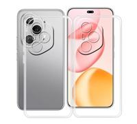 HGJTFANY Funda para Honor 400 Pro (6.69"), Ultrafina Transparente Suave Silicone Antichoque Funda, Anti Rasguño TPU Bumper Carcasa para Honor 400 Pro - Clear + Transparente