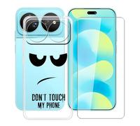 HGJTFANY Funda para Huawei Nova 16 Ultra (6.84") con [1 X Cristal Templado Película], Ultrafina TPU Antichoque Case Transparente Suave Silicone Carcasa para Huawei Nova 16 Ultra - No me toques