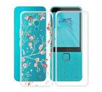 HGJTFANY Funda para Nokia 235 4G 2024 (2.8"), 2 Pezzi Ultrafino Clear Suave Silicone Antichoque Funda, Anti Rasguño TPU Bumper Carcasa para Nokia 235 4G 2024 - Camelia