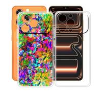 HGJTFANY Funda para Oukitel C17 (6.52"), Ultrafina Transparente Suave Silicone Antichoque Funda, Anti Rasguño TPU Bumper Carcasa para Oukitel C17 - Clear + XT117