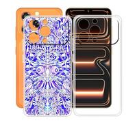 HGJTFANY Funda para Oukitel C17 (6.52"), Ultrafina Transparente Suave Silicone Antichoque Funda, Anti Rasguño TPU Bumper Carcasa para Oukitel C17 - Clear + XT118