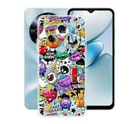 HGJTFANY Funda para Oukitel C5 (6.52"), Ultrafino Transparente Silicone Antichoque Cover Case, para Oukitel C5 Carcasa Anti Rasguño Suave TPU - XS40